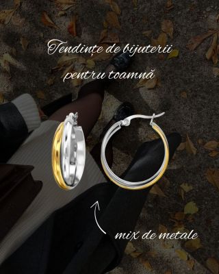 🍂 Tendințele de toamnă din 2025 sunt îndrăznețe, feminine și de neratat. Mix de metale, pietre colorate, asimetrie și...